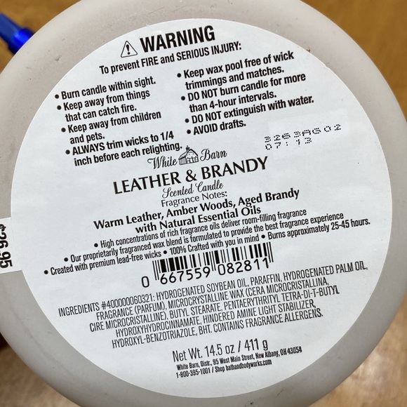 COPY - COPY - NWT.  Bath & Body, (White Barn), 3-wick candle. - Picture 6 of 8